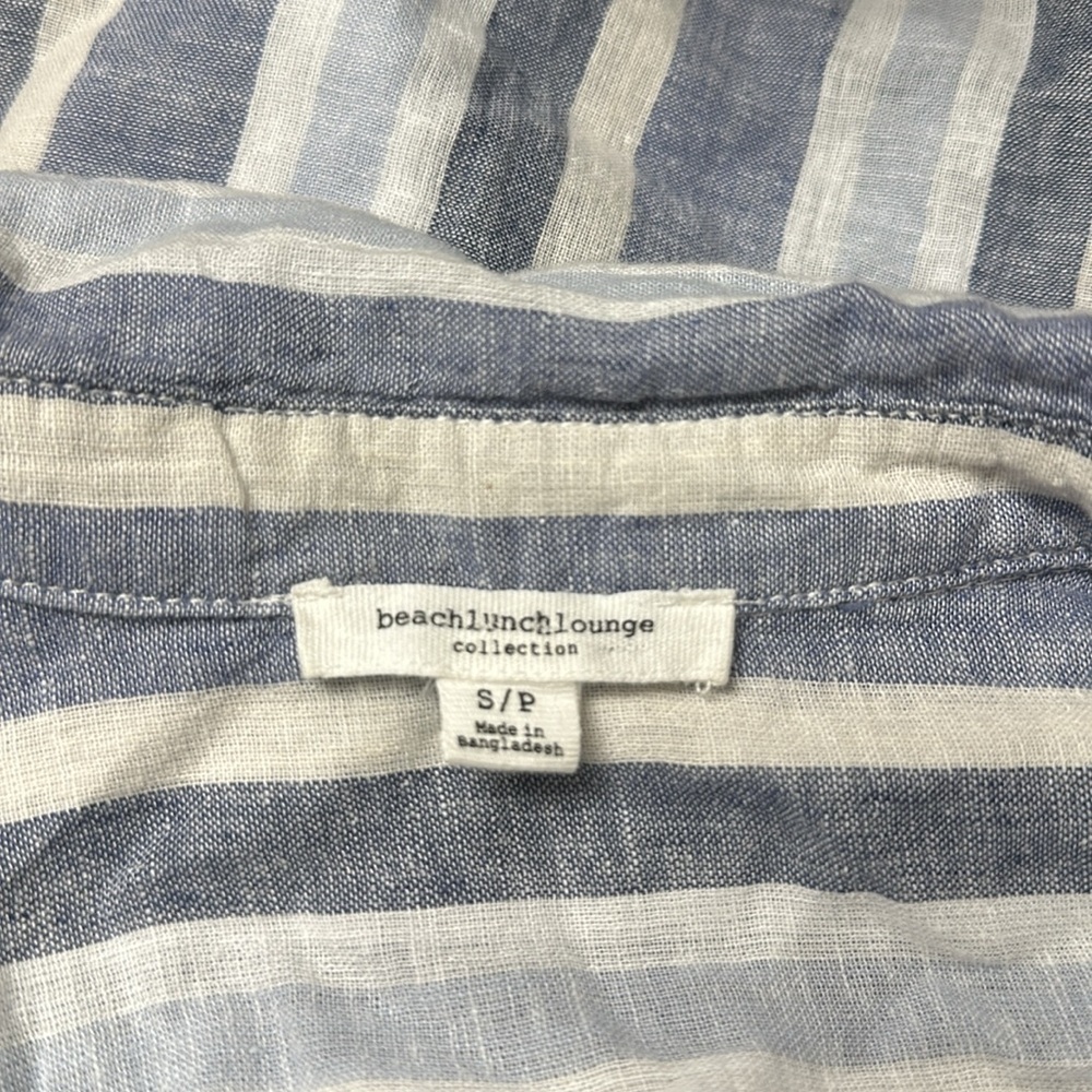 beachlunchlounge linen blend vacation top - Picture 3 of 9